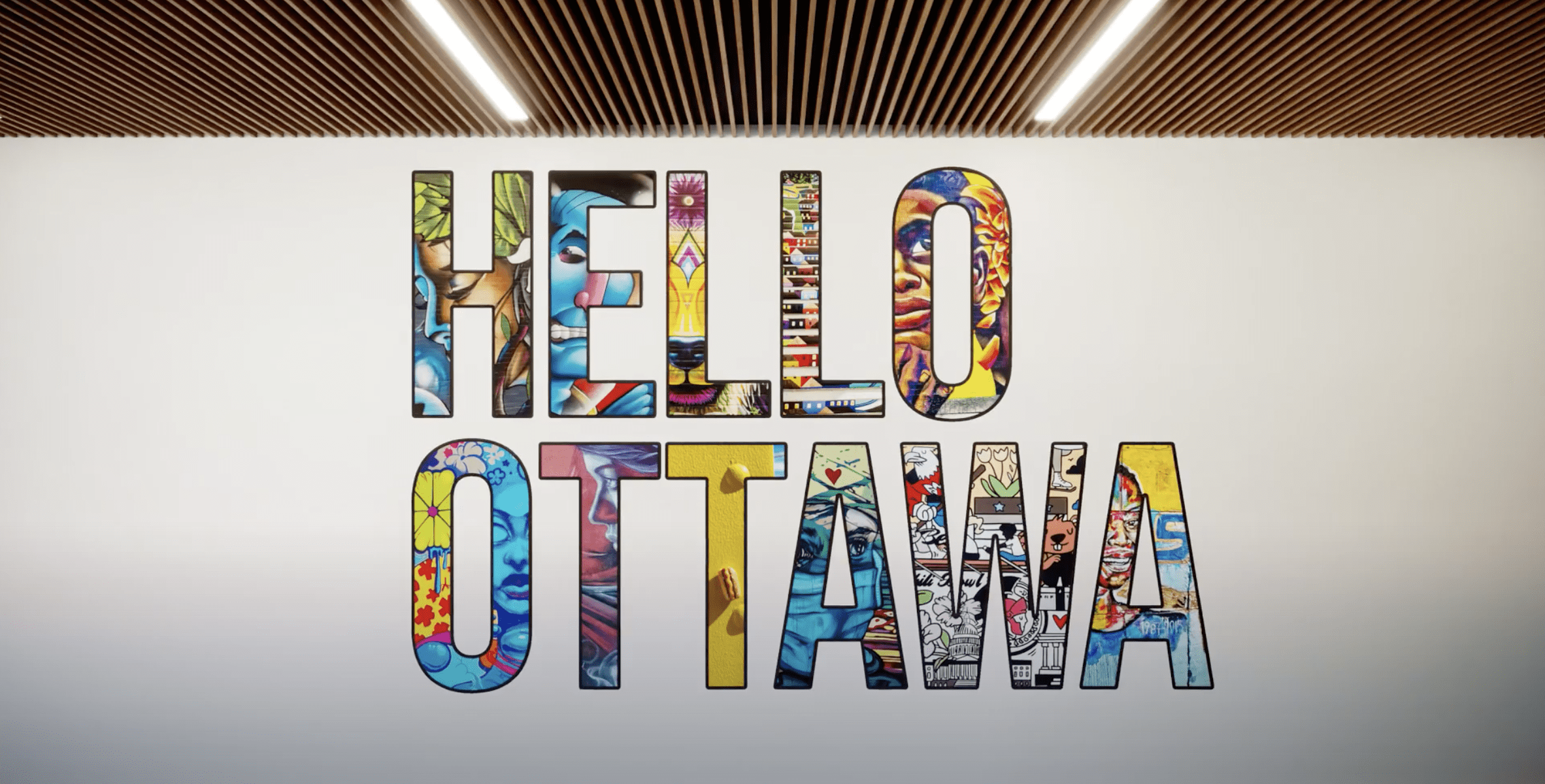 Hello Ottawa sign