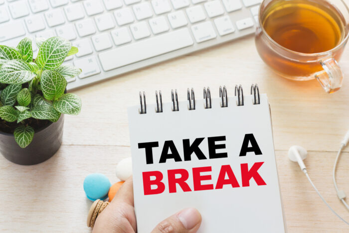 Take a break notecard