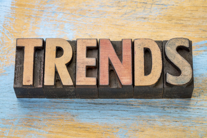 trends word abstract