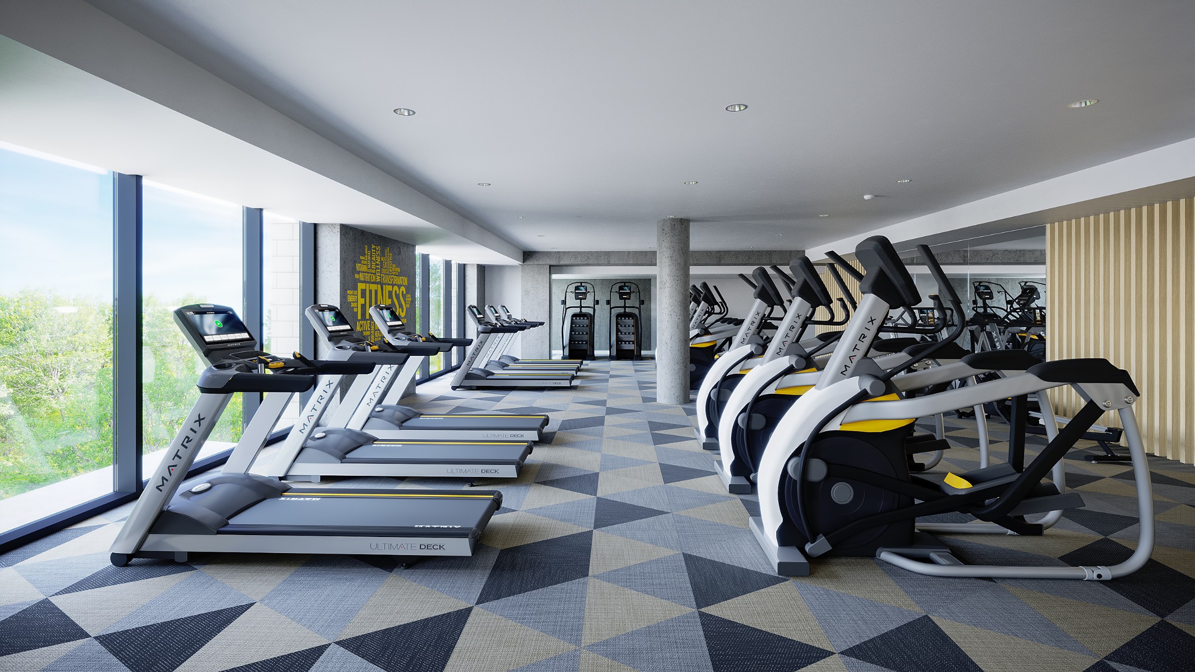 treadmills, gym