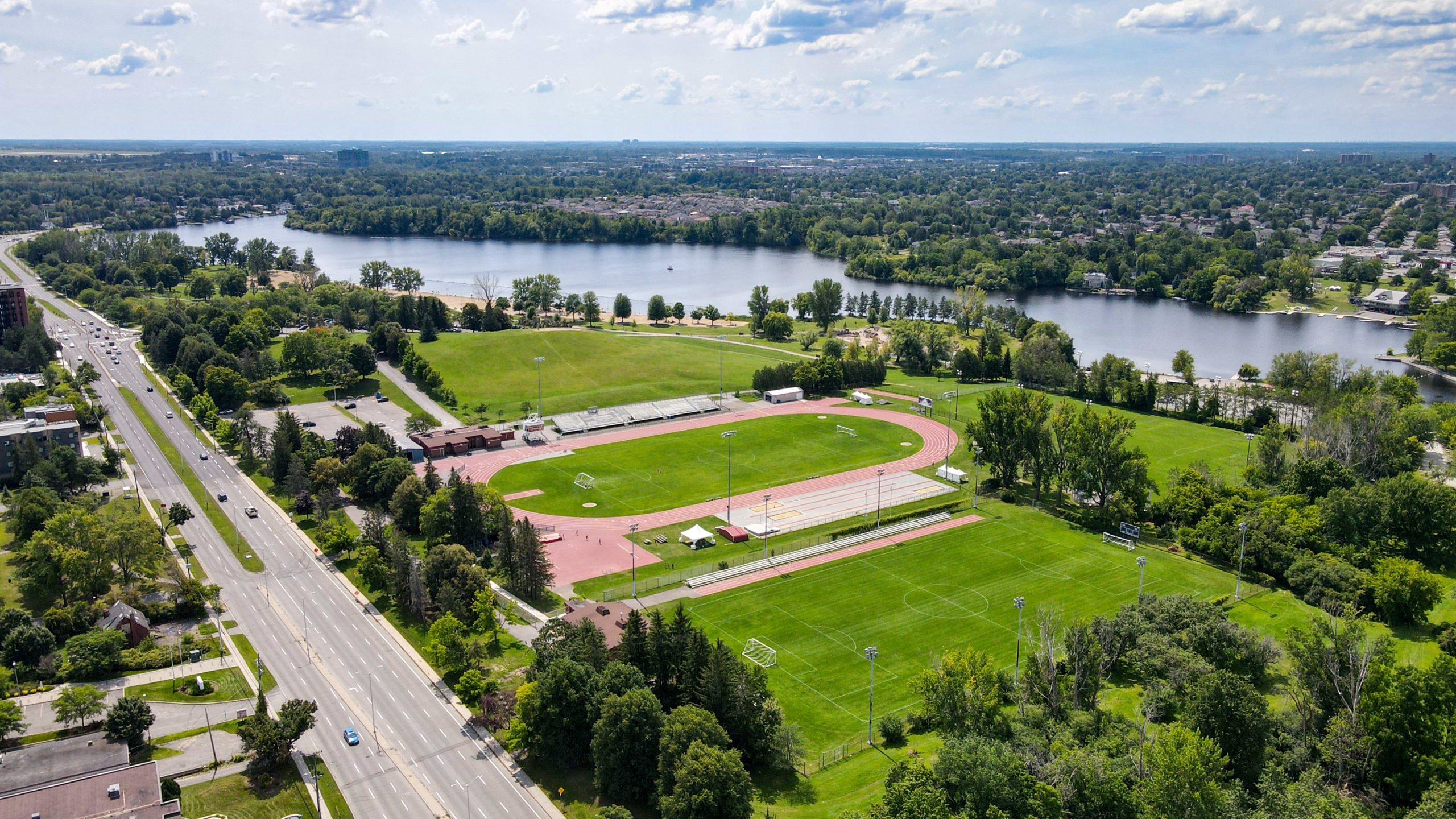 Drone view of Ottawa
